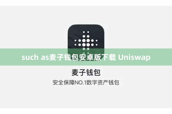 such as麦子钱包安卓版下载 Uniswap
