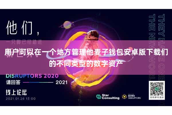 用户可以在一个地方管理他麦子钱包安卓版下载们的不同类型的数字资产